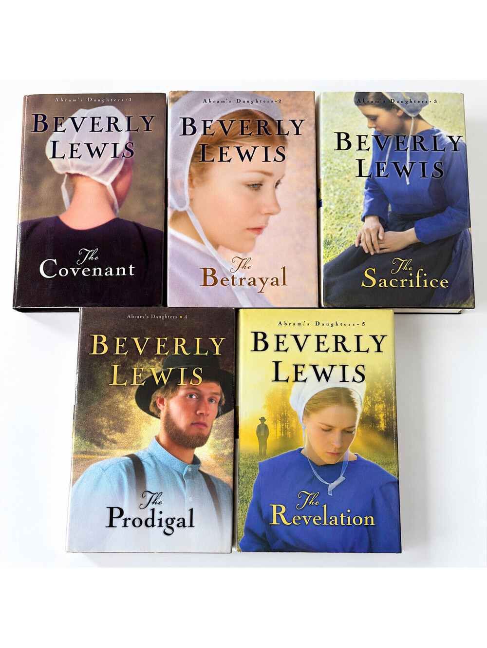 Beverly Lewis Abram's Daughters Complete 5 Book Set HC/DJ Amish Bethany House